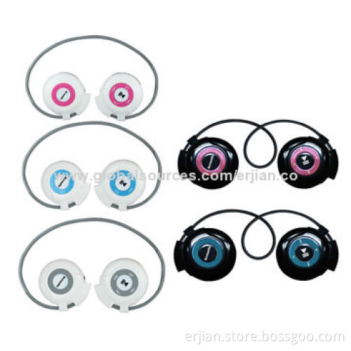 Headphone Accessories Stereo Bluetooth Earphones with Memory Card Reader and FM Radio Functions